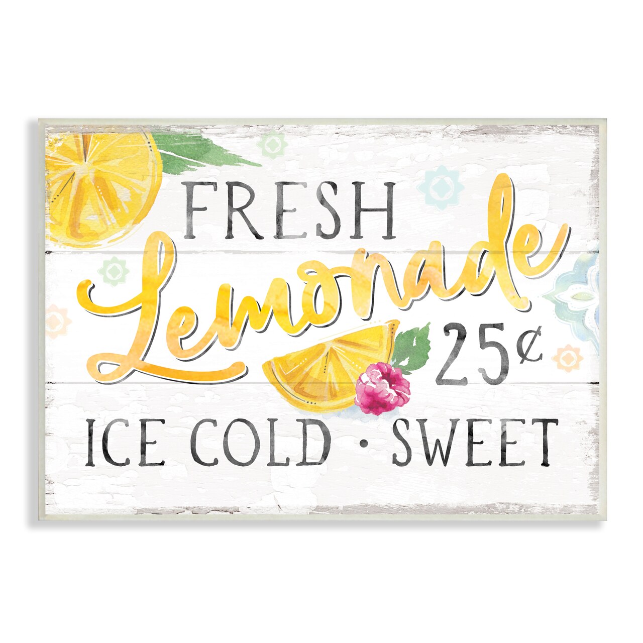 Stupell Industries Fresh Lemonade Country Citrus Wall Plaque Art